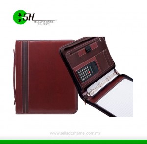Carpeta ejecutiva de piel